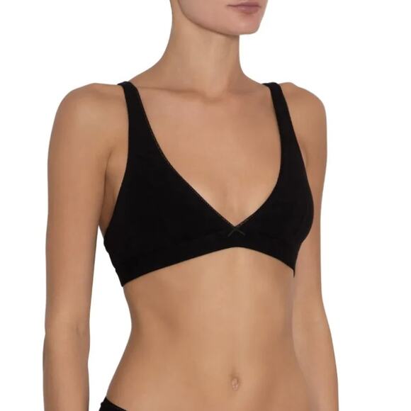 Eberjey Other - Eberjey Pima Goddess E Day V Bralet in Black XS/S